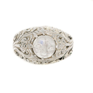 Quarz Silber Cameo Ring 12563-0623 Bild1