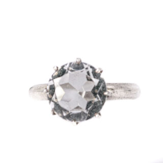Quartz Silver Solitaire Ring 12625-8000 Image1