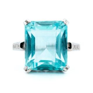 Aquamarine Diamond 14k Cocktail Ring 13277-8125 Image1