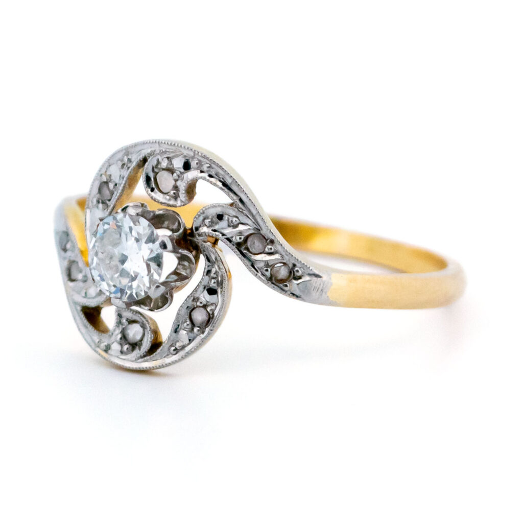 Diamond 18k Swirl Ring 13619-8191 Image3