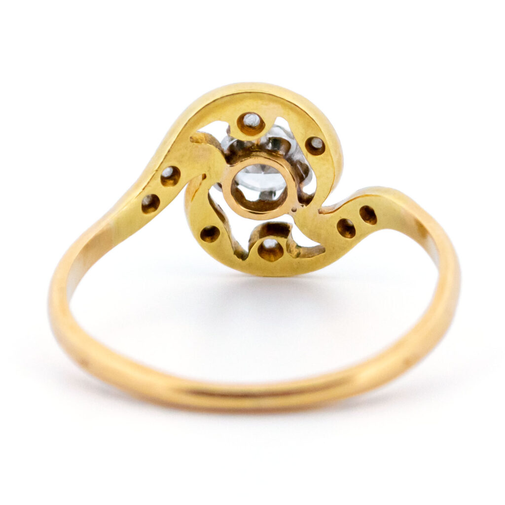 Diamond 18k Swirl Ring 13619-8191 Image5
