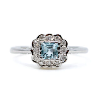 Aquamarine Diamond 14k Ring 13762-0240 Image1