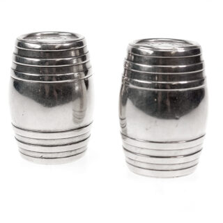 Silver Pair Of Salt And Pepper Shakers Set 1429-1906 Image1