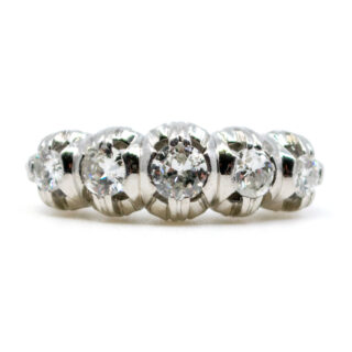 Diamond Platinum Row Ring 143-1096 Image1