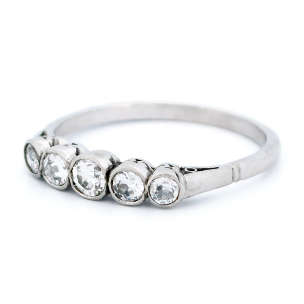 Diamond Platinum Row Ring 14454-7105 Image4