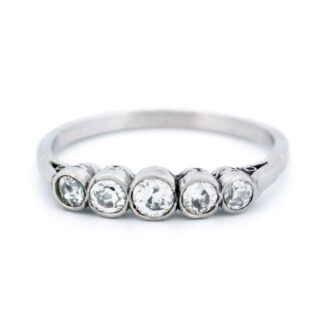 Diamond Platinum Row Ring 14454-7105 Image1