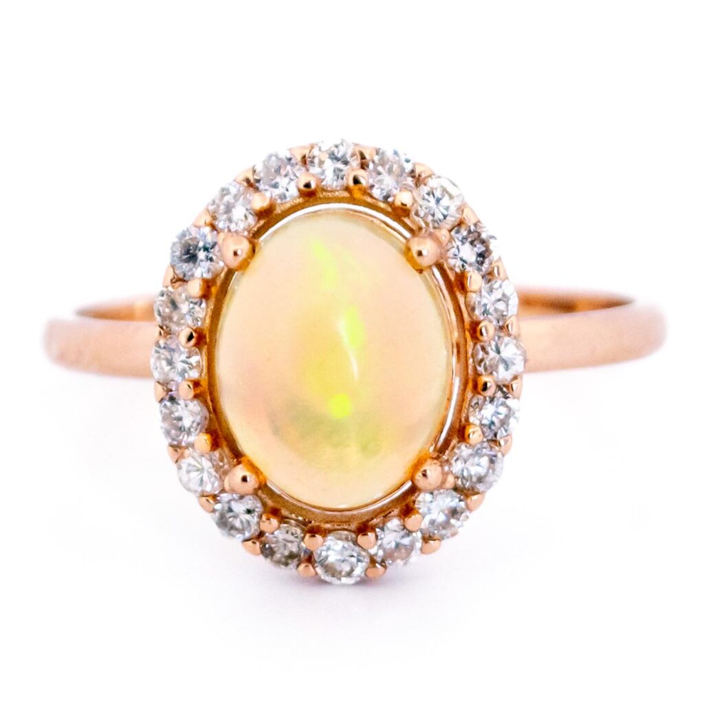 Diamond Opal 14k Cluster Ring 14519-8353 Image1