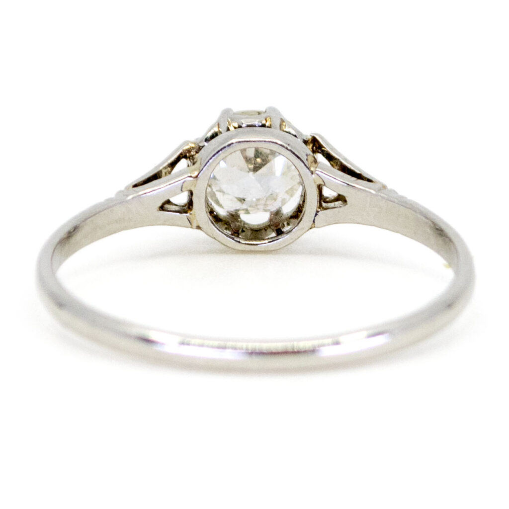 Diamond Platinum Solitaire Ring 2177-0431 Image5