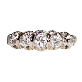 Diamond Platinum Row Ring 2183-0438 Image1