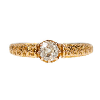 Diamond 18k Solitaire Ring 231-1351 Image1
