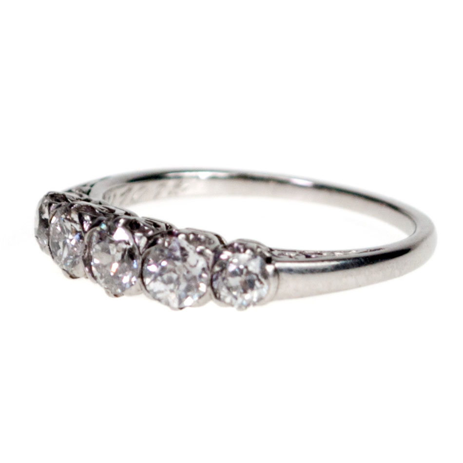 Diamond Platinum Row Ring 51-0664 Image3