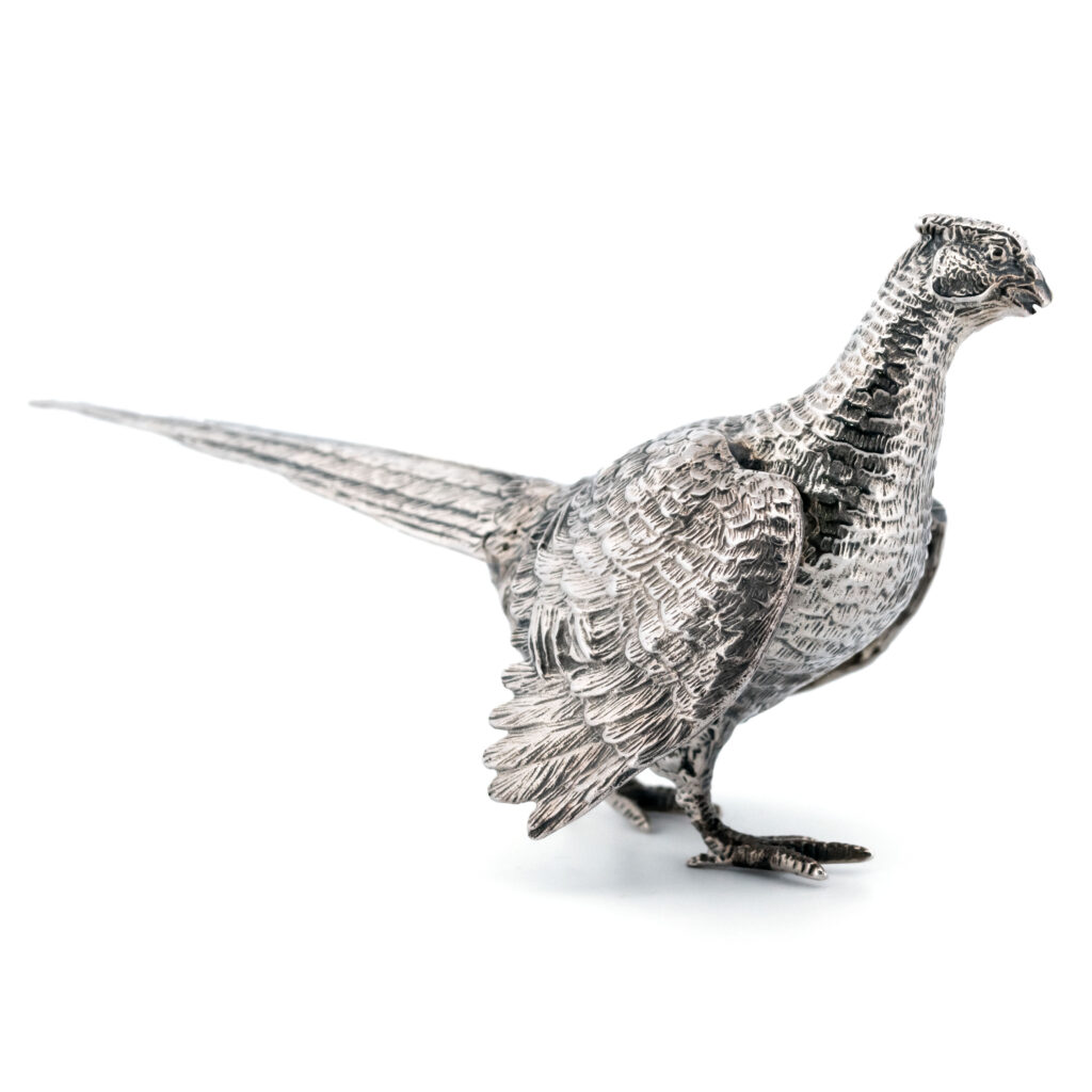 Zilveren miniatuur "fazant" 6716-2430 Afbeelding3