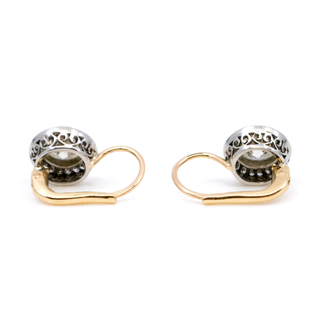 Diamond Platinum 18k Target Earrings 7746-4919 Image3