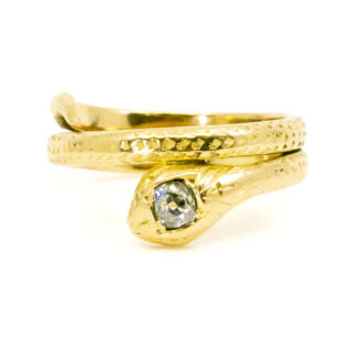 Diamond 18k Snake Ring 8608-2085 Image1