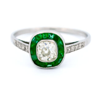 Binenbaum Emerald Halo Ring 8803-4967 Image1