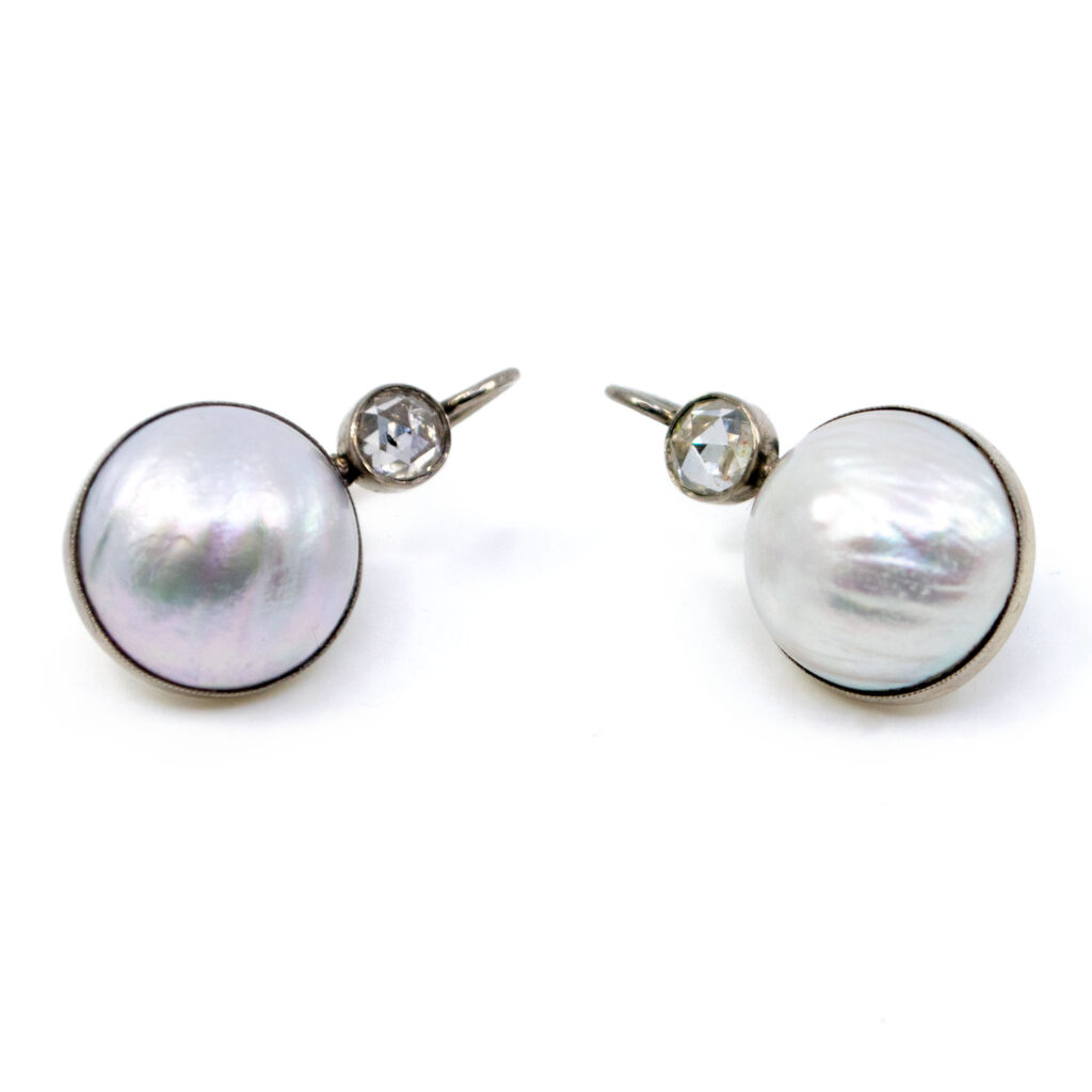 Pearl Diamond 14k Earrings 8813-6219 Image3