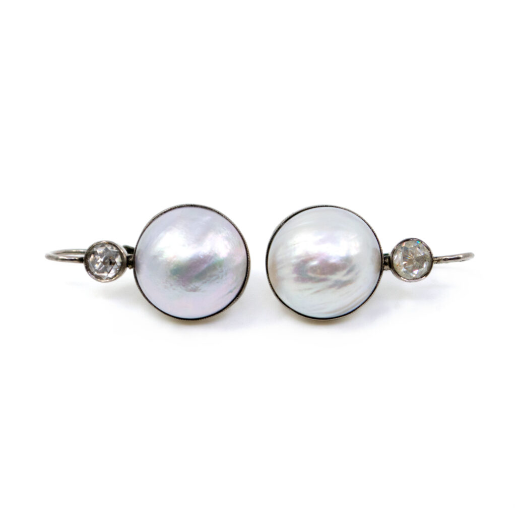 Pearl Diamond 14k Earrings 8813-6219 Image4