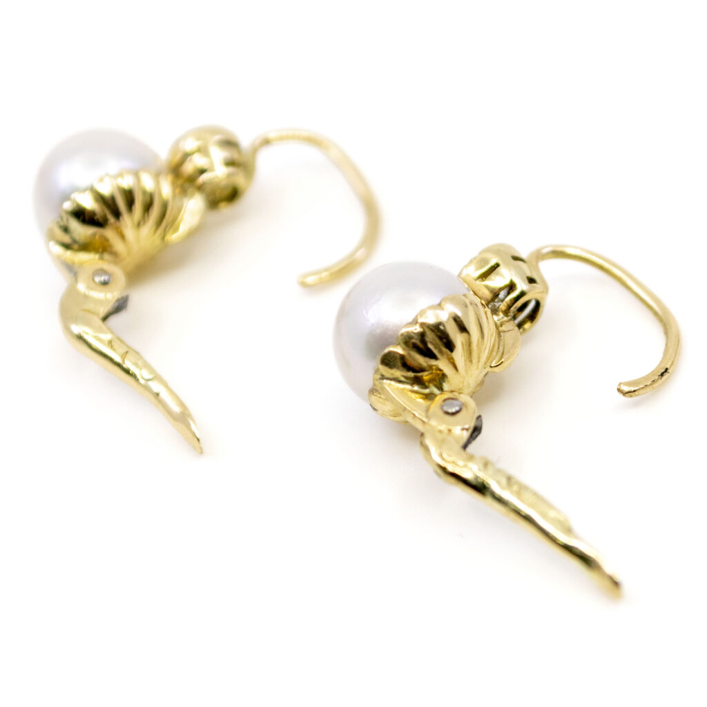 Pearl Diamond 14k Earrings 9439-6353 Image5