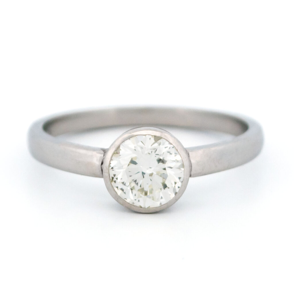 Diamond Platinum Solitaire Engagement Ring 10381-0042 Image1