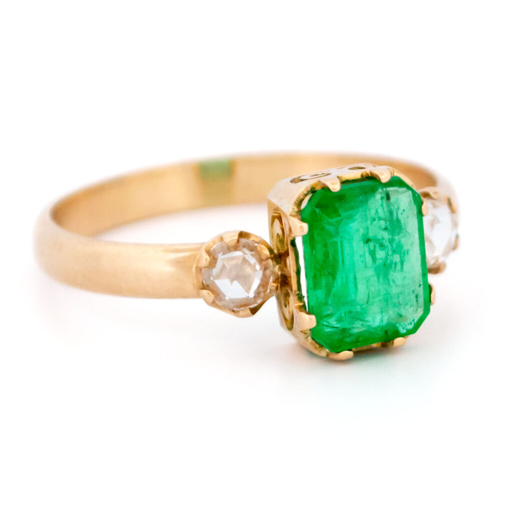 Diamond Emerald 18k Ring 15733-5207 Image3