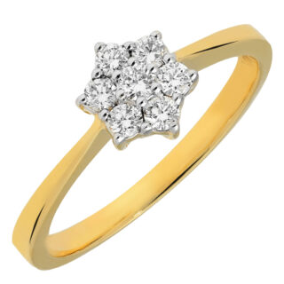 Diamond 14k Cluster Ring 15783-8632 Image1