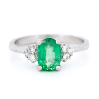 Diamond Emerald 18k Ring 15787-8635 Afbeelding1