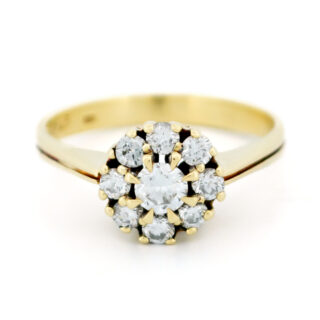Diamanten 14k Entourage-ring 15876-8665 Afbeelding1
