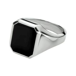 Onyx Silver Signet Ring 15986-2380 Image1